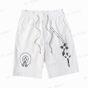 Pantaloncini da uomo Designer Uomo Donna Cromo Estate Cuore Sanscrito Croce Modello Pantaloni casual Stampa Corsa Sport Breve Chromees Cuori 9p4p