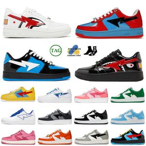 STA SK8 TOP DESIGNER SNEAKERS Fashion Womens Mens Sports Platform Stas Sk8 Casual Shoes Pantent Leather Black Gery Green ABC Camos Blue Color Camo Combo Pink Trainers