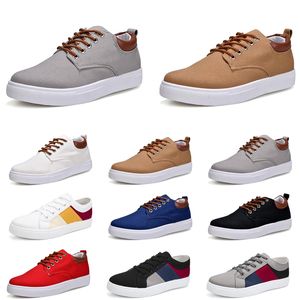 Män designer casual skor kvinnor ingen varumärke sport sneakers ny stil platt grå dimma vit svart röd grå khaki blå modemän skor tränare utomhus 39-47