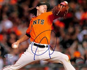 Tim Lincecum Autographed Podpisane Signatured Auto Collective Memorabilia Zdjęcie zdjęcie