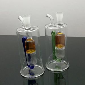 スモークパイプフッハボンガラスリグオイルウォーターボング不規則な循環ガラス水仙ボトル