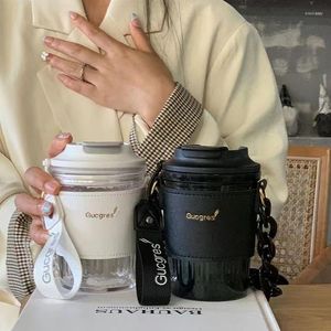 Bottiglie d'acqua Fan del tè dell'Antartide Tazza Casual di alto valore per ragazze Bollitore all'aperto Estivo femminile Caffè portatile Accompagnamento creativo