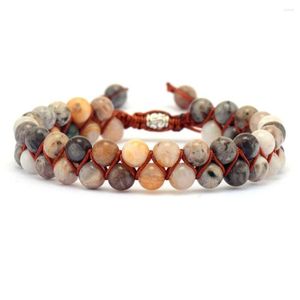 Strand est armband homme bohemian 6mm pärlor färgglada jade armband high end smycken grossist julklapp leverantörer