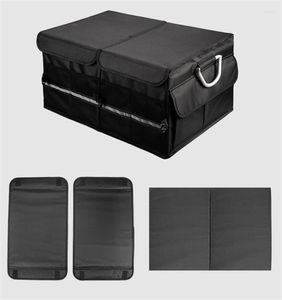 Bilarrangör Trunk Storage Oxford Clothbox Auto Organisatörer Väska fällfickor för fordons sedan SUV -tillbehör