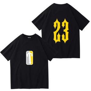 トラップスターメンズTシャツ夏のスタイルレターデザインカジュアルOネック半袖TシャツカラーホワイトブラックDT754