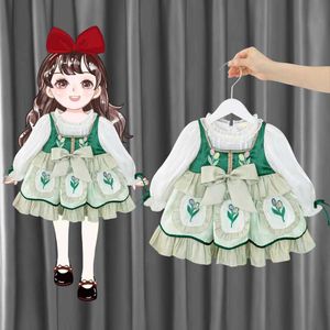 女の子のドレススペインパレスプリンセス2023ロリータコスチュームパーティーイードギフトベビーボールドレスG220523