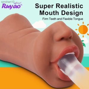 Masturbators Male Sex Toys 3 In 1 Masturbators Vagina For Men Realistic Vaginal Real Girl Mouth Blowjob Pocket Pussy Adult Goods Masturbation L230518