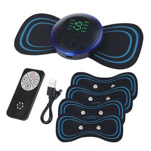 Массажирование подушки для шейки ЖК -дисплей EMS Ratcher Streeter Electric Massager 8 Mode Mode Massic Massage Patch Patch Patch стимулятор переносного рельефа 230523