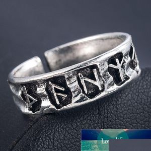 Band Rings Punk Fashion Style Antique Retro Male Jewelry Ring Female Black Amet Vintage Norse Rune For Women Men Factory Pri Dhgarden Dh4Pj