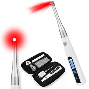 Face Massager Red Light Therapy for Cold Sore and Canker 660nm 850nm Near Infrared LED Device For Pain Relief Skincare Wand 230523