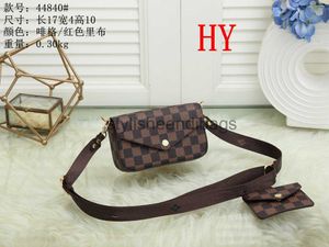 Stylisheendibags Damskie projektanci mody torebki torebki torebki torebki Message Cluth marki klasyczne crossbody Portfel Damier 17cm stary kwiat