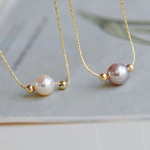 New Popular Natural Freshwater Pearl Necklace Jewelry for Women Gift
