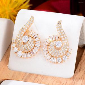 Dangle Earrings Siscathy Africa Nigerian Luxury Drop Women Cubic Zirconia HangingEaring Party Celebration Fine Jewelry Year Gift