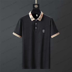 Polos masculinos de algodão 100% algodão respirável camisas de pólo masculino Tops de verão de manga curta Casual Casual Luxury Quality Roupos de moda T230523