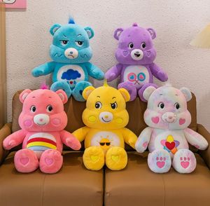 27cm NUOVO kawaii Rainbow Bear Peluche Peluche Ripiene Peluche Bambola Festival Regalo Bambola Giocattoli per dormire