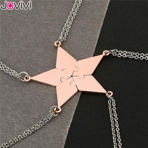 Necklaces Jovivi Stainless Steel 5/6 Piece Best Friends BFF Necklaces Friendship Puzzle Piece Charm Pendant Necklace Jewelry Birthday Gift