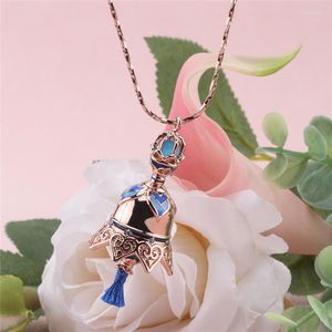 Catene Wanderer Woman Collana Anime Genshin Impact Collane Donna Campana Catena Ciondolo Gioielli per ragazze Collari in lega coreana alla moda