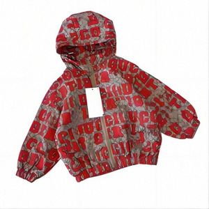 Barnkläder kappa jacka hoodie pojkar och flickor designer lyx blixtlås tunna style hoodie baby småbarn vår och höstjacka baby kläder 100 cm-1 r1 w5uf#