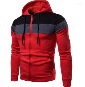 Männer Hoodies 2023 Herbst Und Winter Kreative Spleißen Hülse Casual Mit Kapuze Plus Größe Modische Pullover Hemd