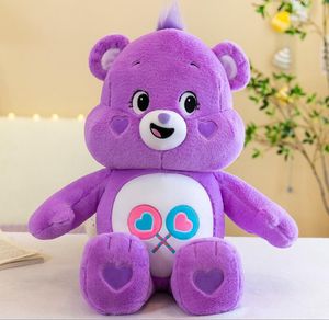 27cm NEW kawaii Rainbow Bear Plush Toy Fluffy Stuffed Plush Doll Festival Gift Doll Sleeping toys 5 colors