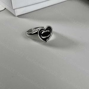 23ss designer ring women rings love Ring Simple Fashion Versatile open design love letter logo enamel ring High Quality Jewelry a1