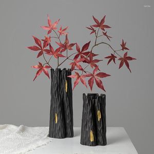 Vasen Getrocknete Blumen Keramik Luxus Chinesische Ikebana Ästhetisches Design Wazony Dekoracyjne Dekoration Wohnzimmer YY50HP