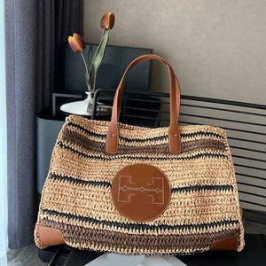 45 см полоса соломенная сумка дизайн плетения пляжные пакеты дизайнерские сумки из сумки роскошные вязание крючко