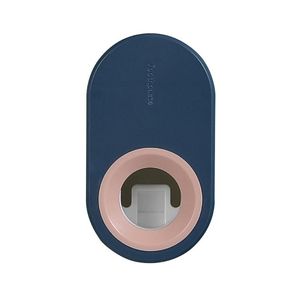 Set di accessori per il bagno 1pc Dispenser di dentifricio a parete Spremiagrumi sospeso Decorazione del bagno per la casa El blu scuro