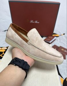 Wildleder 2024 Loro Herren-Loafer-Schuhe, Mesh, lüften, bequem, Sommer, Spaziergang, Fahren, Slip-on-Damen-Turnschuhe, große Größe