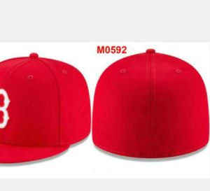 2023 Men's Boston Baseball Fitted Caps NY LA SOX B letter gorras for men women fashion hip hop bone hat summer sun casquette Snapback A6