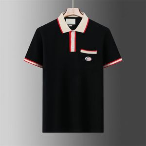 4 New Fashion London England Polos Shirts Mens 디자이너 Polo Shirts High Street 자수 인쇄 T 셔츠 남성 여름면 캐주얼 티셔츠 #1047