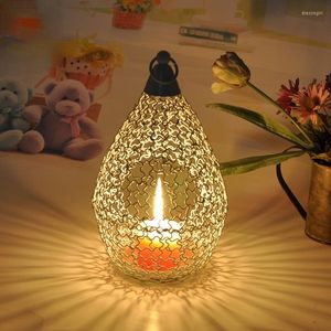 Candle Holders Luksus Nordic Holder Modern Design Metal Oil Burner Dekoracja Domowa Outdoor Bougeoir Weddings Centerpieces