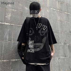 Erkek Tişörtler Sıradan Tshirts Erkekler Yaz Büyük Boy S5XL Kore Moda Bol HARAJUKU YÜKSEK SOKAK Grafik Temel Tees Erkek Tshirt Retro Gençler Z0522