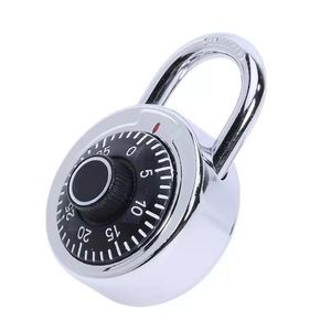 Door Locks Portable Password Zinc Alloy Dial Lage Locker Turntable Passwords Padlock Gym Closet Safe Disc Antitheft Lock Drop Delive Dhjm2