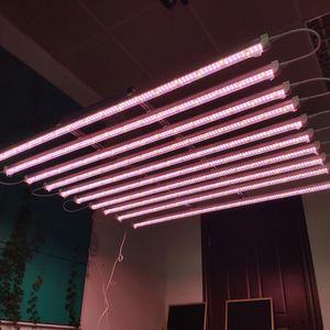 LED植物成長ライトT8 LEDチューブ統合120cm 1.2m 18W 36Wグリーンハウスチューブライトテントルーム水耕栽培システム成長ランプレッドブルースクレスチ