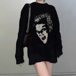 Дизайнерская модная одежда Amire Am Mens Sweaters Rtim Amies Human вампир -плюшевые свитеры пара темная круглая шея OS Свободная вязаная улица Роскошные капюшоны 2023