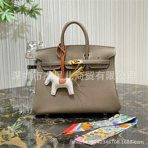 Borsa in platino usata Lei cucire le donne portatili BK25BK30Togo in pelle Swift Elephant Grey Gold di