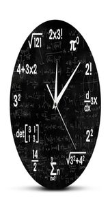 Reloj de pared de matemáticas Reloj de matemáticas Regalo de graduación Regalos para niños Fórmulas de matemáticas Iconos Reloj de pared Decoración de aula Regalo para maestro L1578814