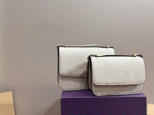 Modische Kameratasche aus Leder für Damen, Umhängetasche, Klapptasche mit quadratischer Metallschnalle, zwei Pendeltaschen mit großem Fassungsvermögen, ID michafl_kops