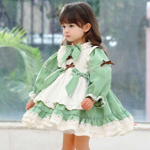 Girl's Dresses 2-7T Children's Party Elagant Girls 'Long Sleeve Spanish Court Ruffle Style Lolita Dress G220523