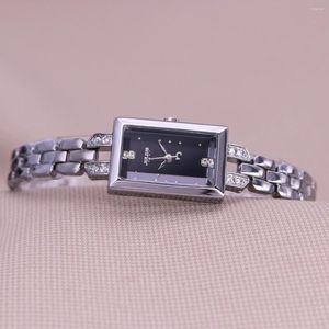 Armbandsur Julius Women's Watch Japan Quartz Hours Fine Fashion Chain Elegant Armband Clock Rectangle Girl's Gift No Box