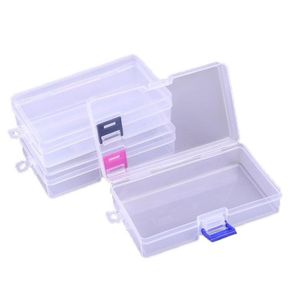 Storage Boxes Bins Transparent Plastic Jewelry Box 3 Color Lock Can Hang Rectangar Pp Parts Dhs Drop Delivery Home Garden Housekee Dhj1V