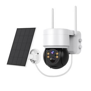 Q6 Colar Cameras 3MP CMOS Auto Tracking 4G Solar Security Dome Camera Smart Battery CCTV