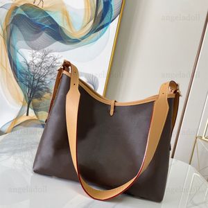 10A Mirror Quality Designers Small Carryall Hobo Bag 29cm Luxury Womens Brown Coated Canvas Purse Letters Print Handbag Classic Shoulder Bag With Small Pouch