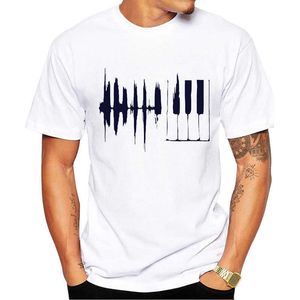 Camisetas masculinas Teehub Geométrico Men tshirt 2019 Moda piano impresso Manga curta Tshirts Summer Tops casuais Tees Z0522