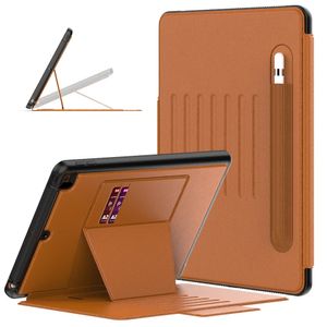 iPad 7th 8th 9th 10.2 Air 4 10.9 10th 11のiPad 9.7 5th 6th Gen Cover Mini 4 5 6 Air 2磁気スマートケースの鉛筆ホルダーケース