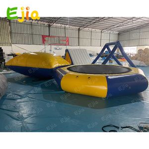 Outdoor Inflatable Water Trampoline Jumping Bag Air Pump Jumping Trampoline For Adult Kids Water Park Games
