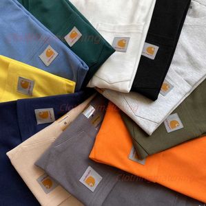 2023 Europäisches und neues Mode-T-Shirt von Tooling Brand Pocket Plain Sleeves Short Tee American Version Atmungsaktives Design 64ess