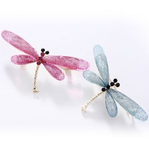 Hot Fashion Inseto Dragonfly Ladies Broche Pin Girls Multicolor Rhinestone Casal Suit Coat Dress Pin Casual Jewelry Gift