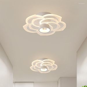 Потолочные светильники проход световой коридор Простые и современные творческие цветочные в форме цветов светодиод